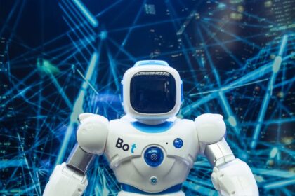 full shot of robot toy