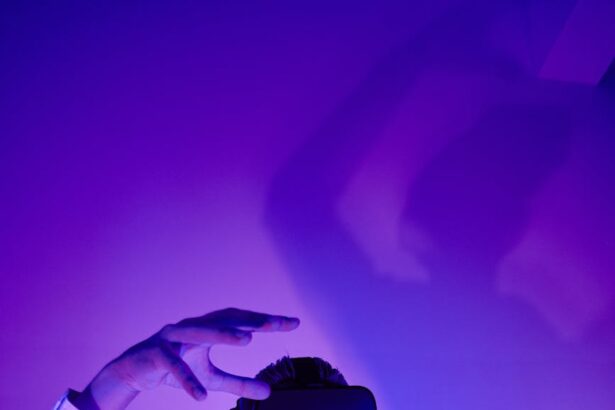 a man using virtual goggles