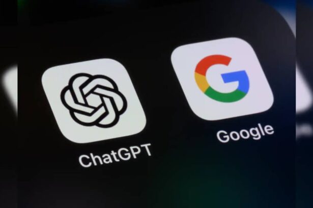 OPENAI AND GOOGLE LOGO PHOTO