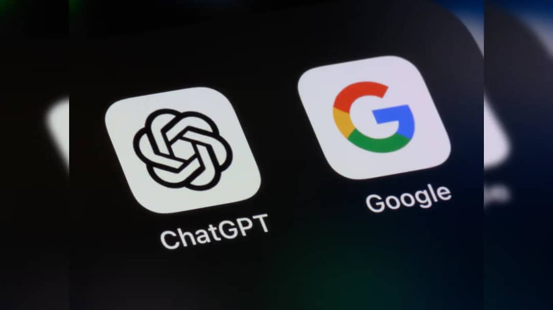 OPENAI AND GOOGLE LOGO PHOTO