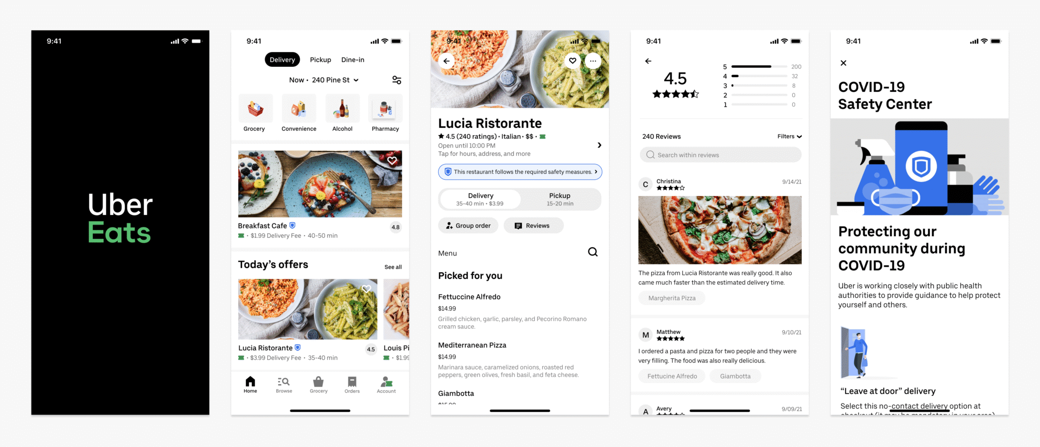 uber eats, AI menu