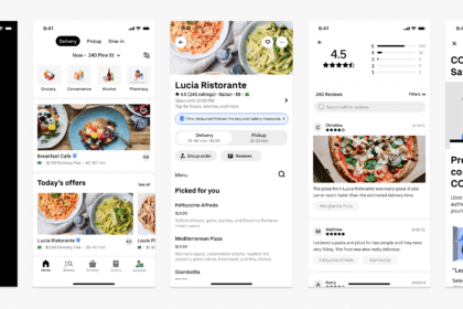 uber eats, AI menu
