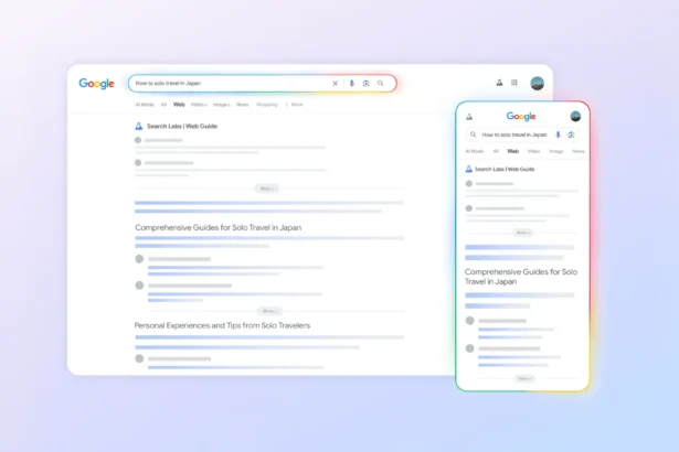 Google Web guide
