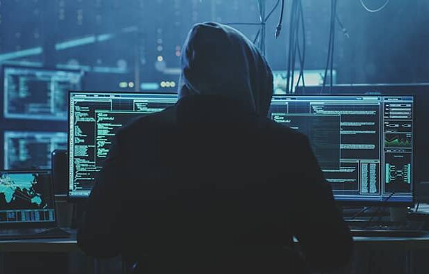 hacker photo with computers