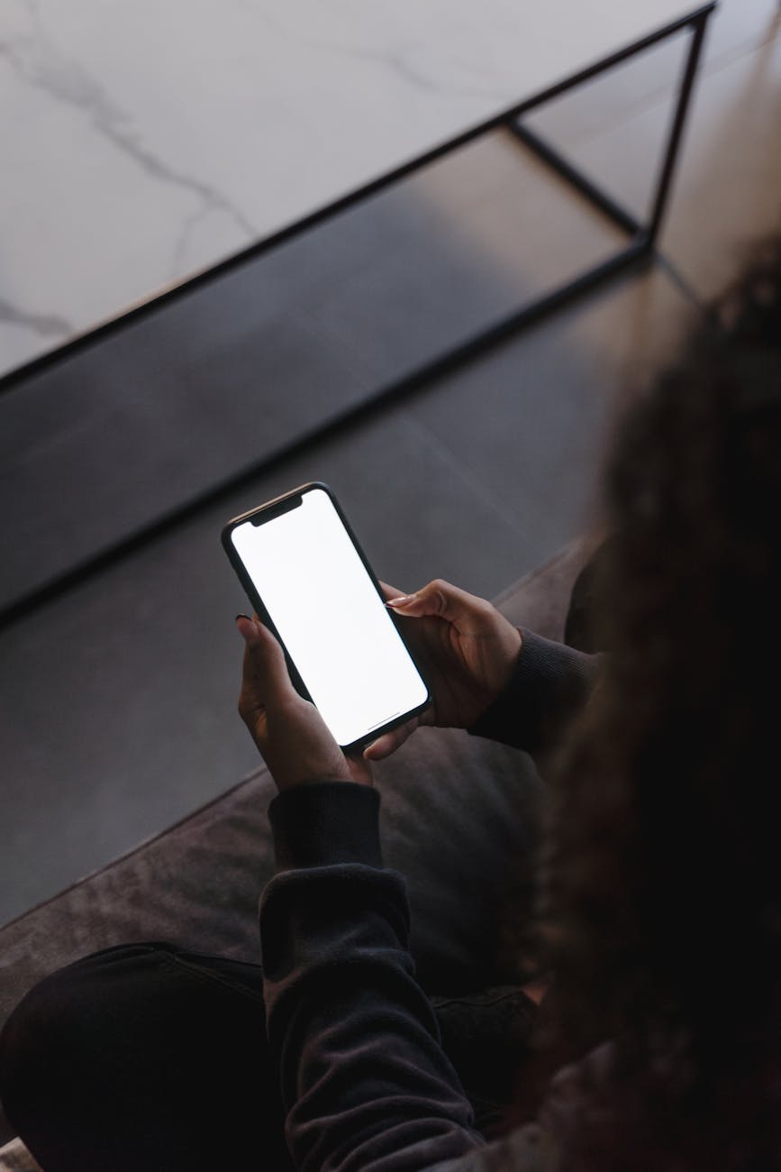 a person using a smartphone
