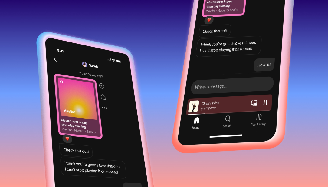 Spotify-messages