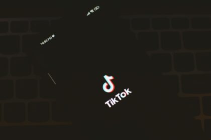 tik tok logo on smartphone