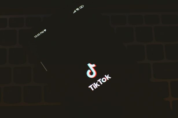 tik tok logo on smartphone