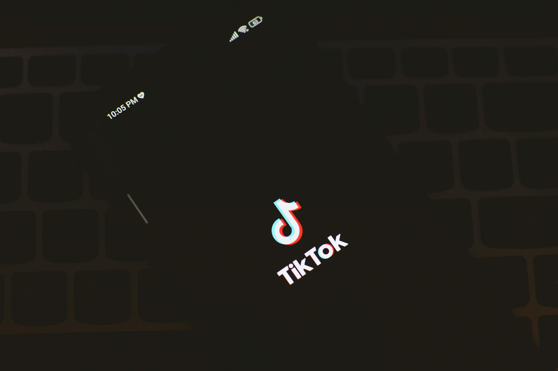 tik tok logo on smartphone